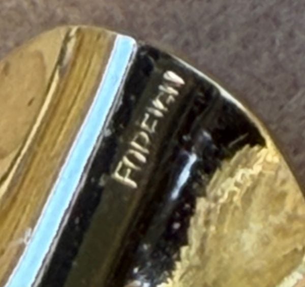 grosse 1958 henkel & grosse brooch floral camellia flower gold tone vintage