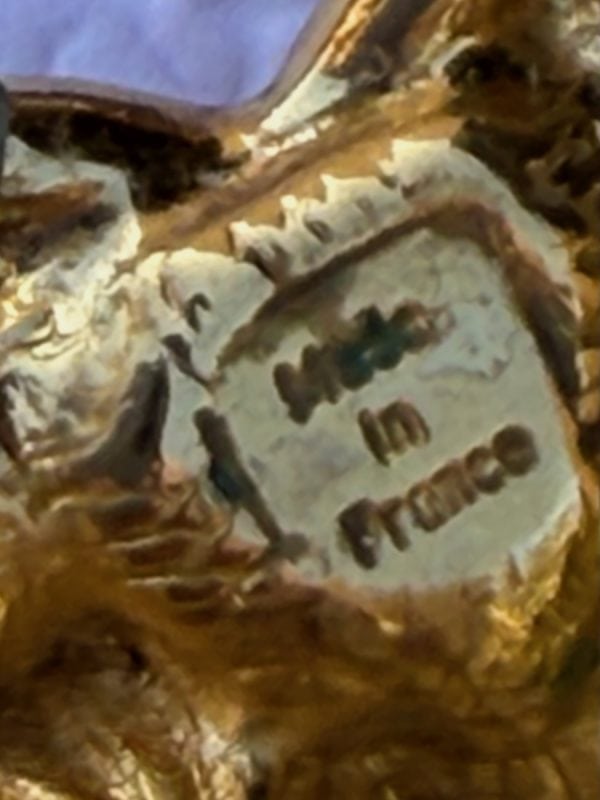 yves saint laurent heart shaped multicoloured earrings gilded diamenté haute couture by robert goossens 1983