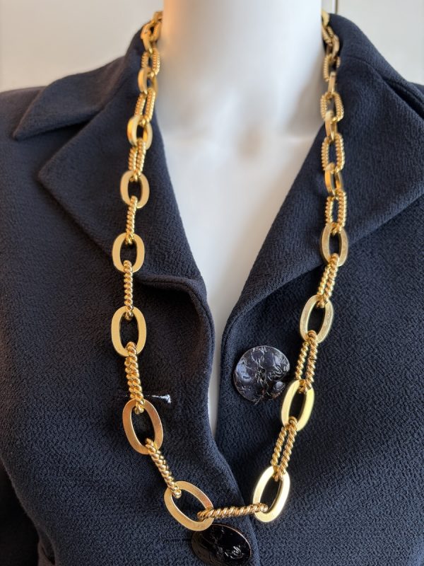 1990s christian lacroix bazar vintage navy blue fitted martingale wool crepe jacket