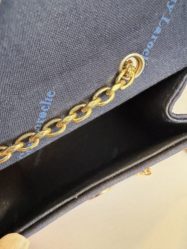 1989 guy laroche haute couture vintage mini minaudière bag navy blue jewel clasp w/box