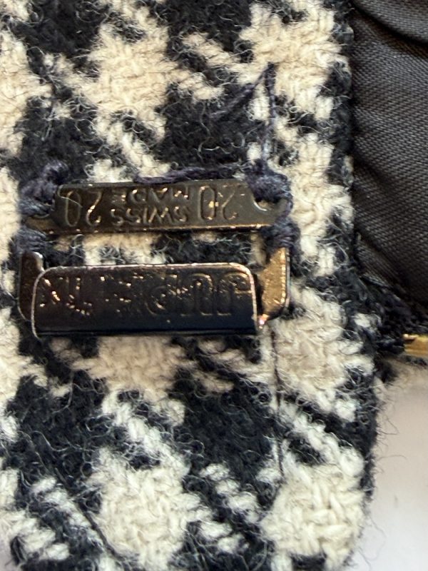 YVES SAINT LAURENT Rive Gauche Vintage Pencil Fitted Houndstooth