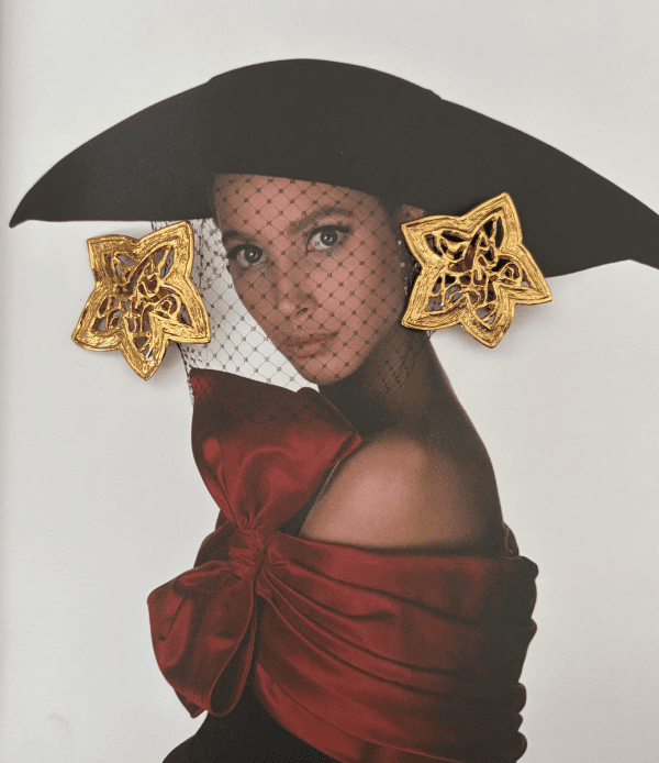 1980s yves saint laurent ysl vintage star clip on earrings