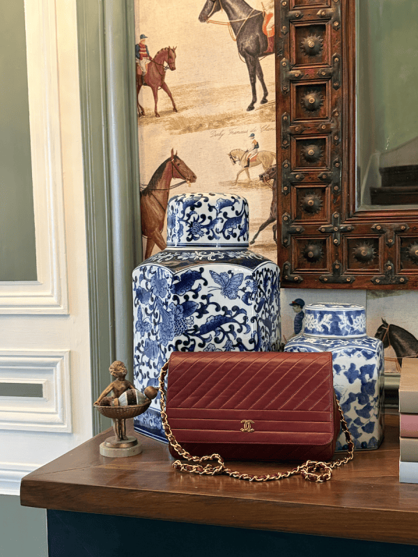 1983 chanel vintage burgundy red quilted lambskin classic flap bag 24k gold hardware w/box